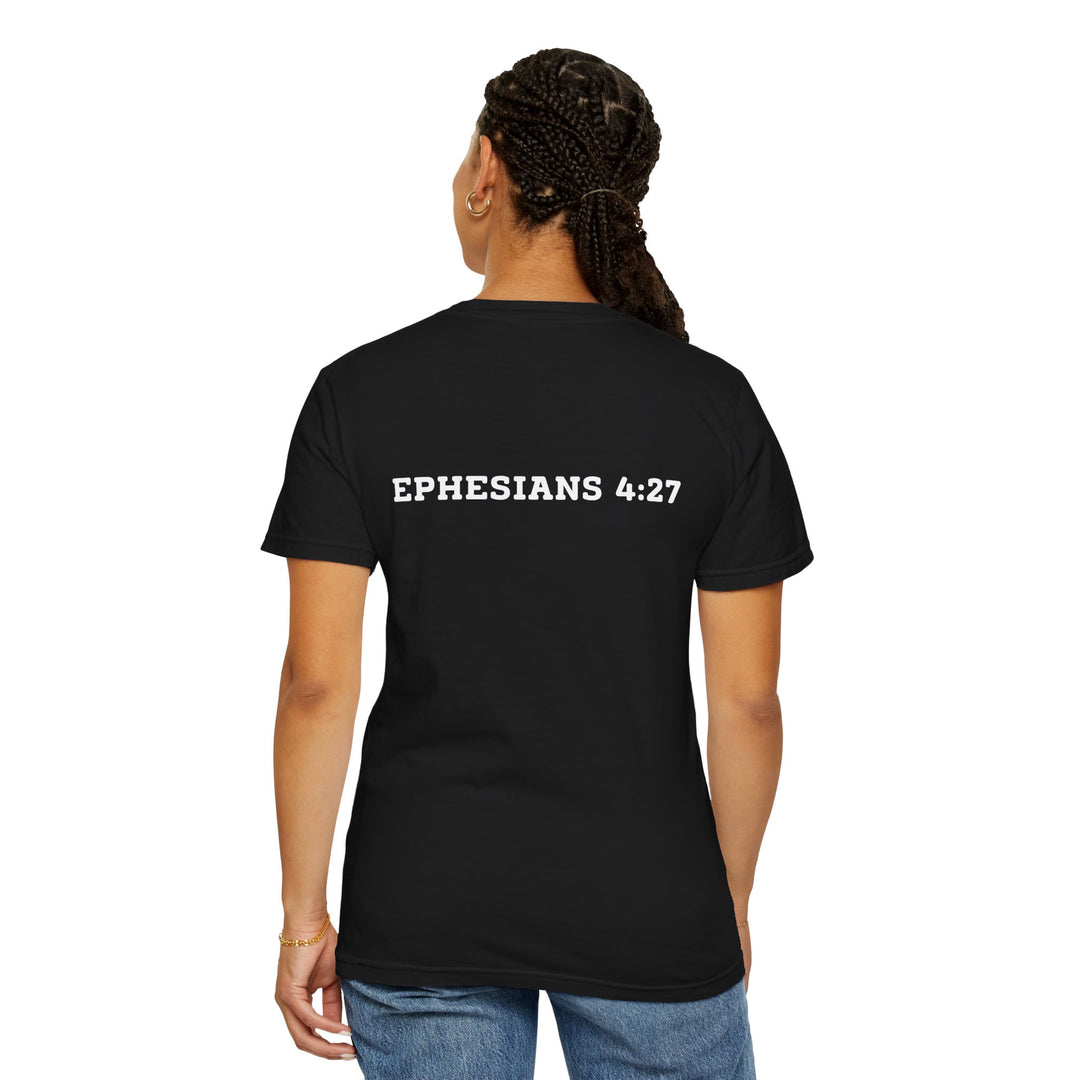 Not Today Satan – Comfort Colors® 1717 Unisex Tee with Ephesians 4:27