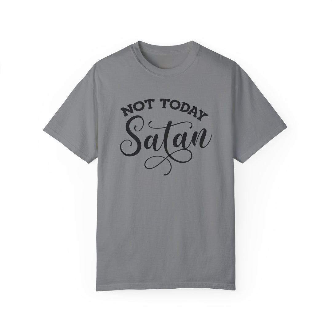 Not Today Satan – Comfort Colors® 1717 Unisex Tee with Ephesians 4:27