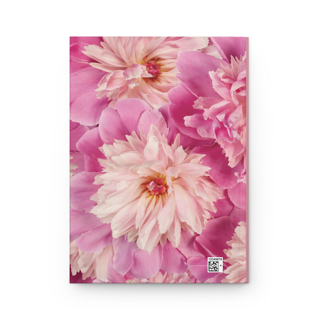 Bright Pink Peony Flowers Kingdom Minded Woman  Journal