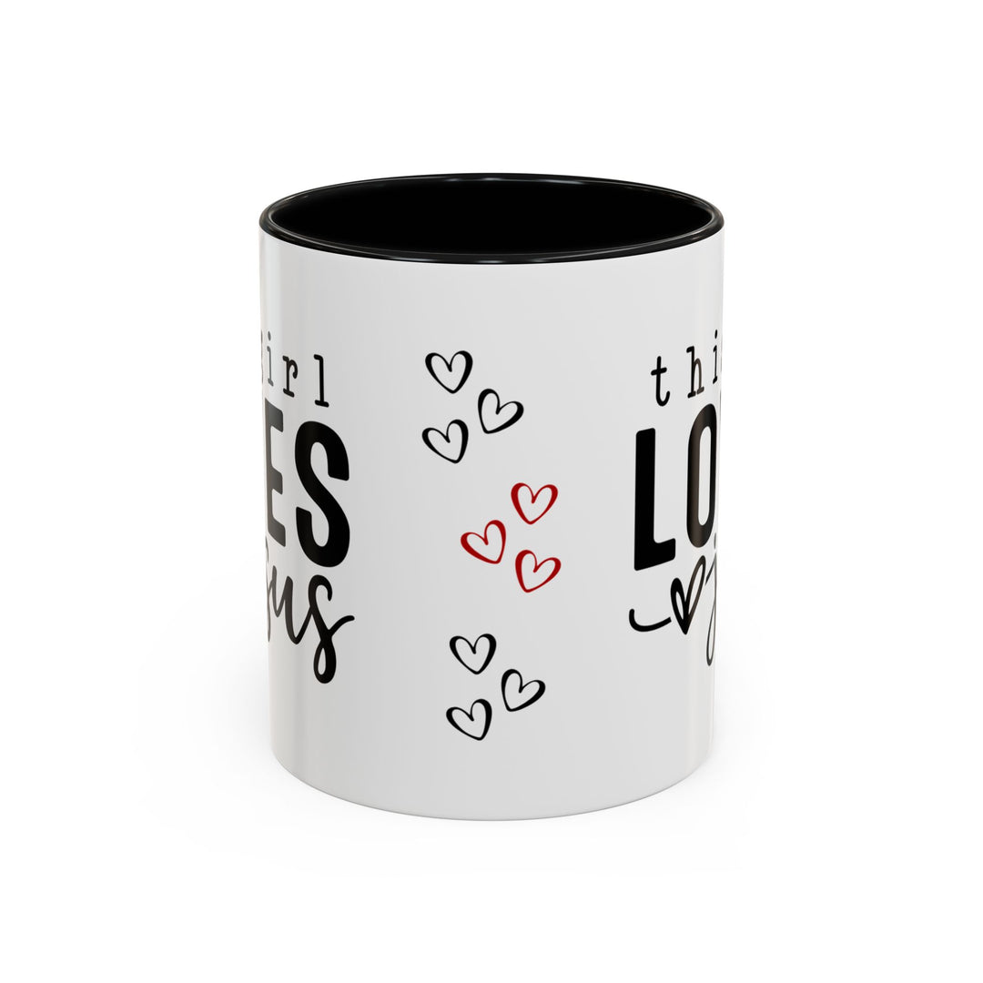 Christian Love Accent Coffee Mug - Perfect for Faith-Filled Mornings