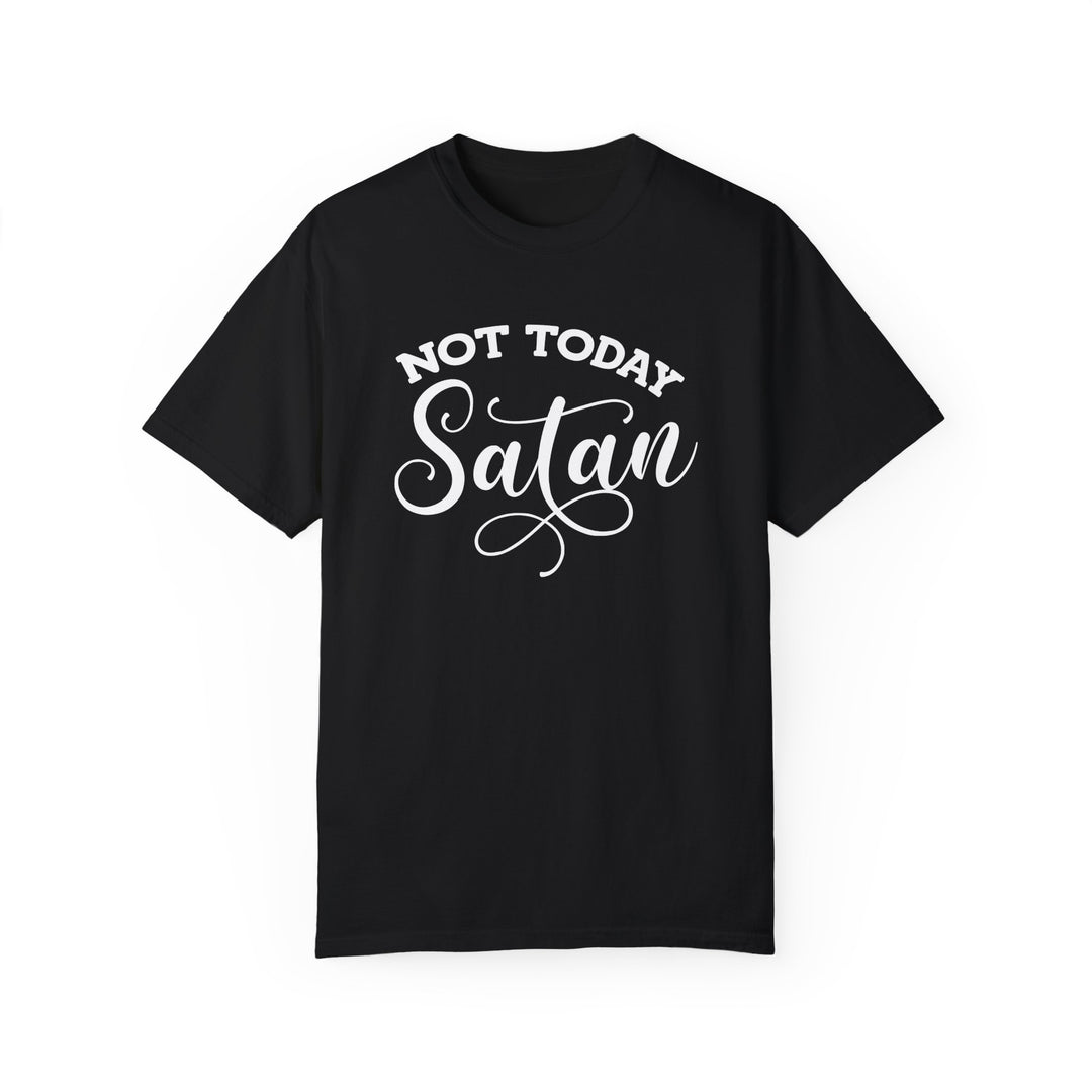 Not Today Satan – Comfort Colors® 1717 Unisex Tee with Ephesians 4:27