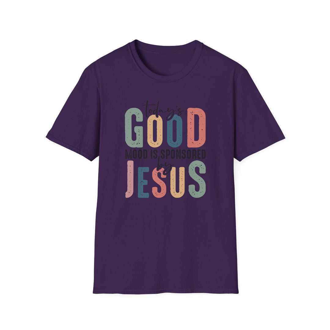 "Today's Good Mood is Sponsored by Jesus" T-Shirt – Spread Positivity and Faith