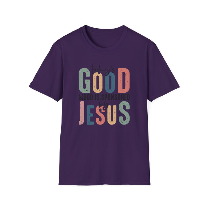 "Today's Good Mood is Sponsored by Jesus" T-Shirt – Spread Positivity and Faith
