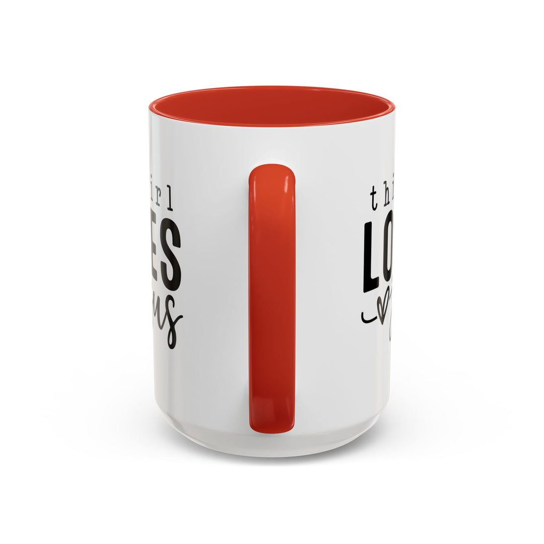 Christian Love Accent Coffee Mug - Perfect for Faith-Filled Mornings