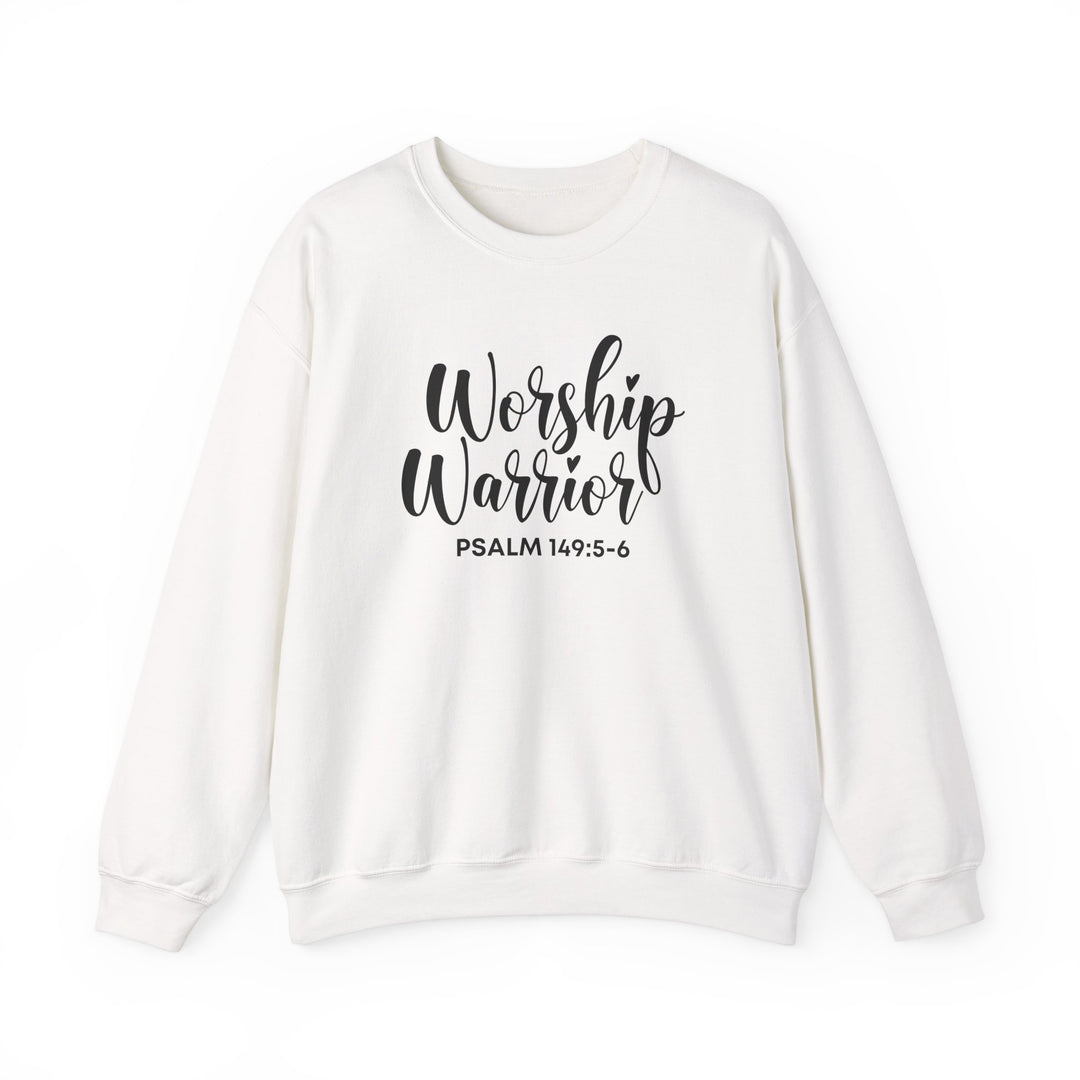 Worship Warrior Crewneck Sweatshirt | Psalm 149:5-6 | Unisex Heavy Blend