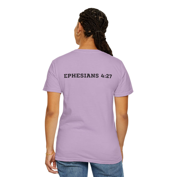 Not Today Satan – Comfort Colors® 1717 Unisex Tee with Ephesians 4:27