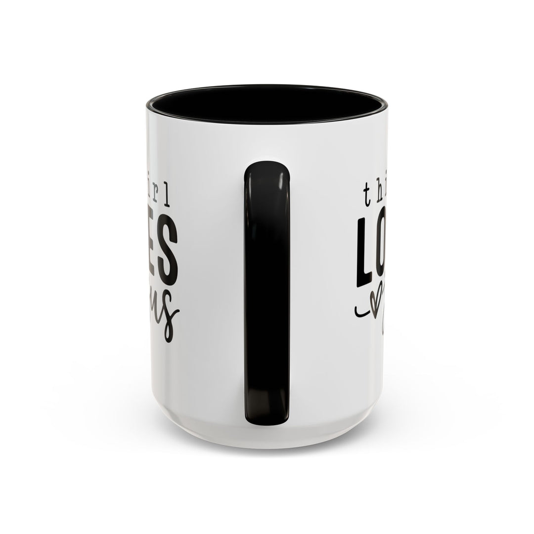 Christian Love Accent Coffee Mug - Perfect for Faith-Filled Mornings