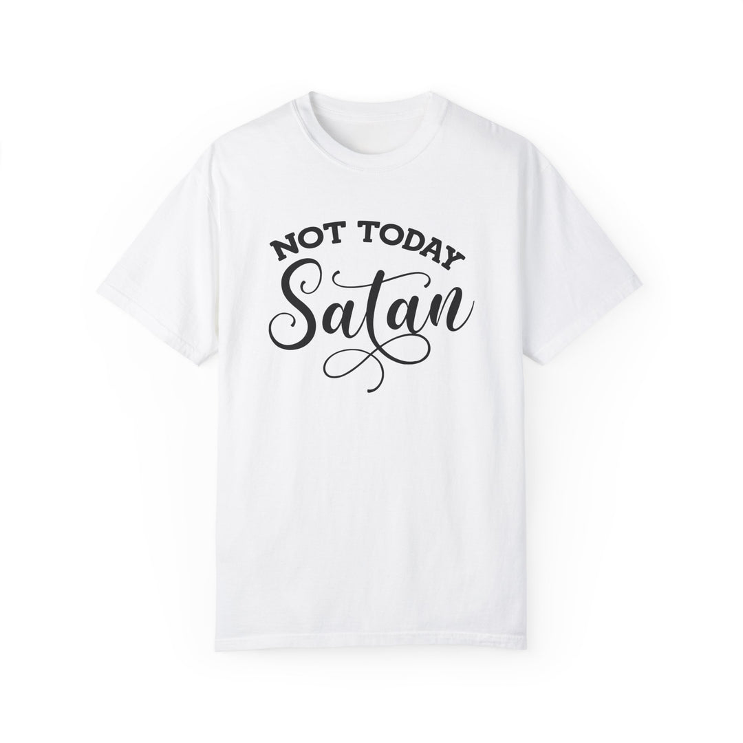 Not Today Satan – Comfort Colors® 1717 Unisex Tee with Ephesians 4:27