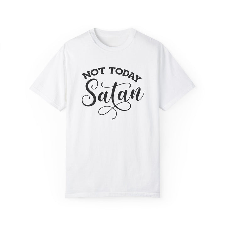 Not Today Satan – Comfort Colors® 1717 Unisex Tee with Ephesians 4:27
