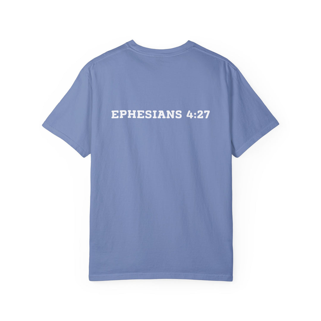Not Today Satan – Comfort Colors® 1717 Unisex Tee with Ephesians 4:27