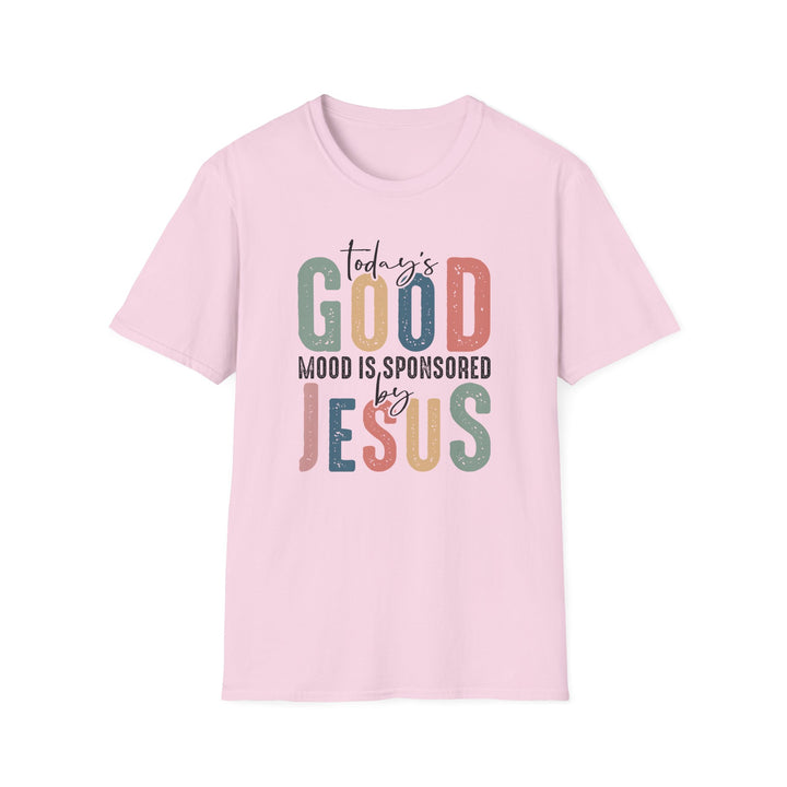 "Today's Good Mood is Sponsored by Jesus" T-Shirt – Spread Positivity and Faith