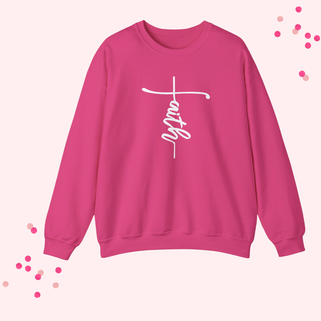 "Faith" Sweatshirt – Walk Boldly in Faith