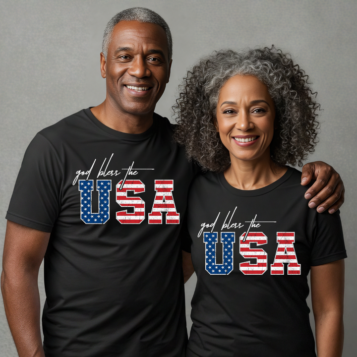 God Bless the USA Patriotic T-Shirt