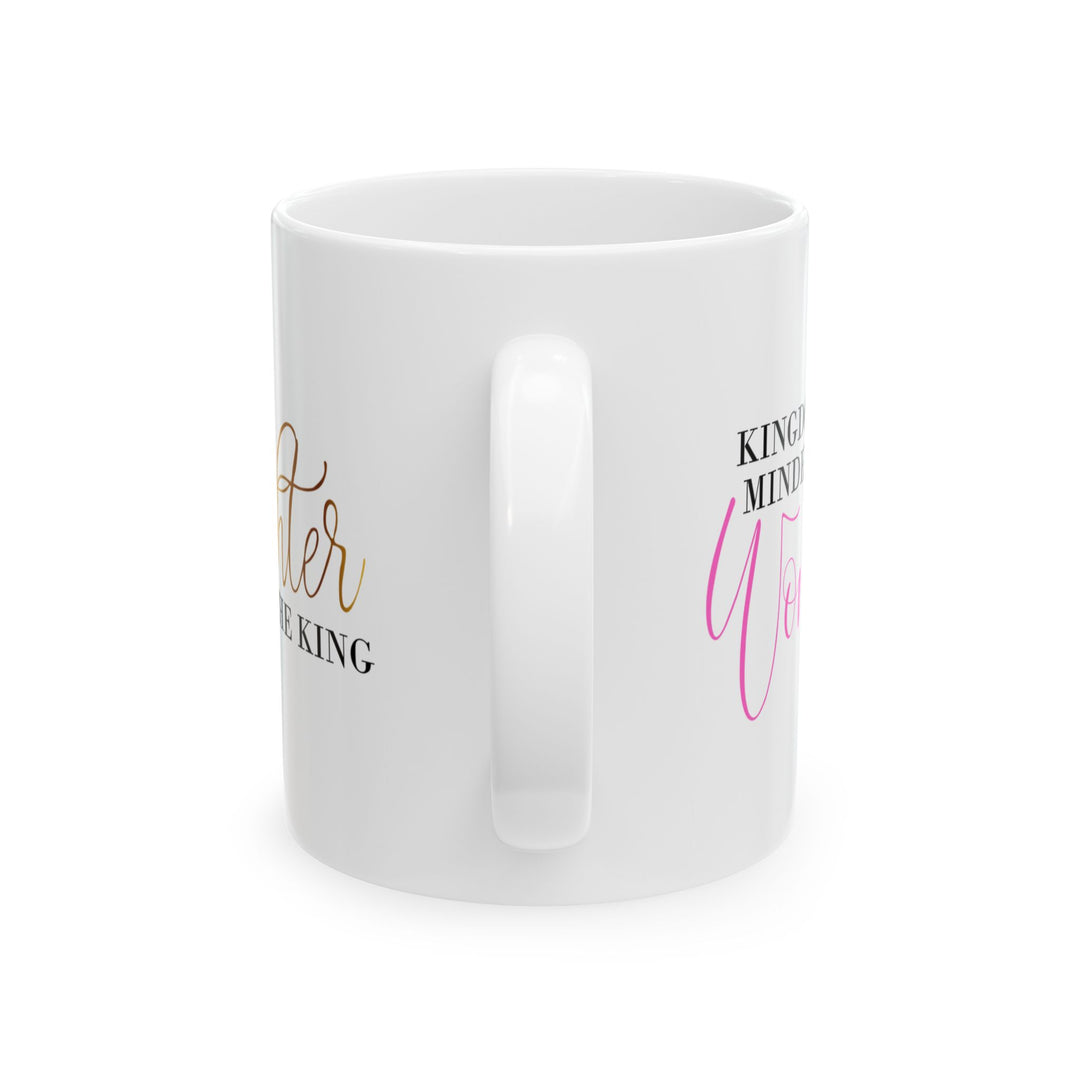 Kingdom Minded Woman – Daughter of the King Mug (White)