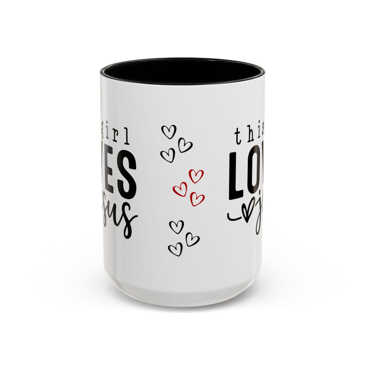 Christian Love Accent Coffee Mug - Perfect for Faith-Filled Mornings