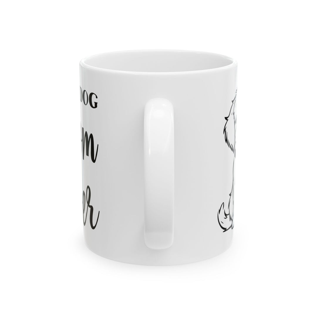 Dog Lover Ceramic Mug - Best Friend & Paw Prints Design (11oz, 15oz)