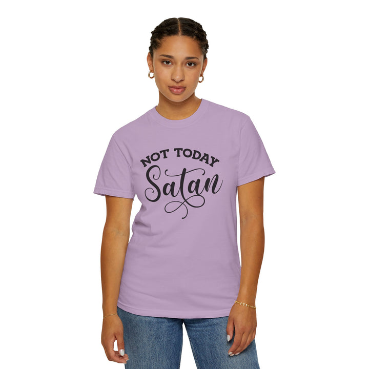 Not Today Satan – Comfort Colors® 1717 Unisex Tee with Ephesians 4:27