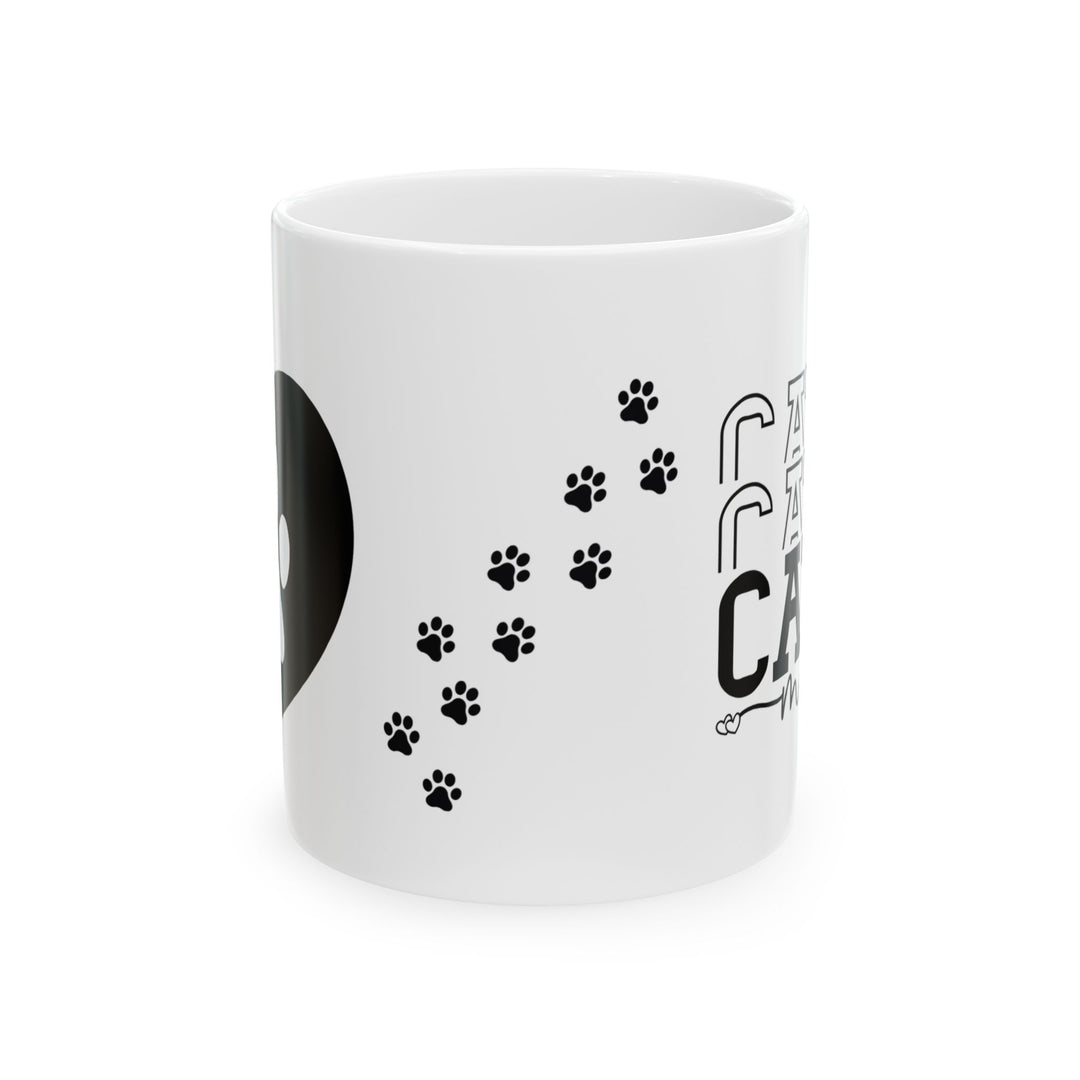 Cute Cat Mom  Ceramic Mug - Purrfection in Every Sip