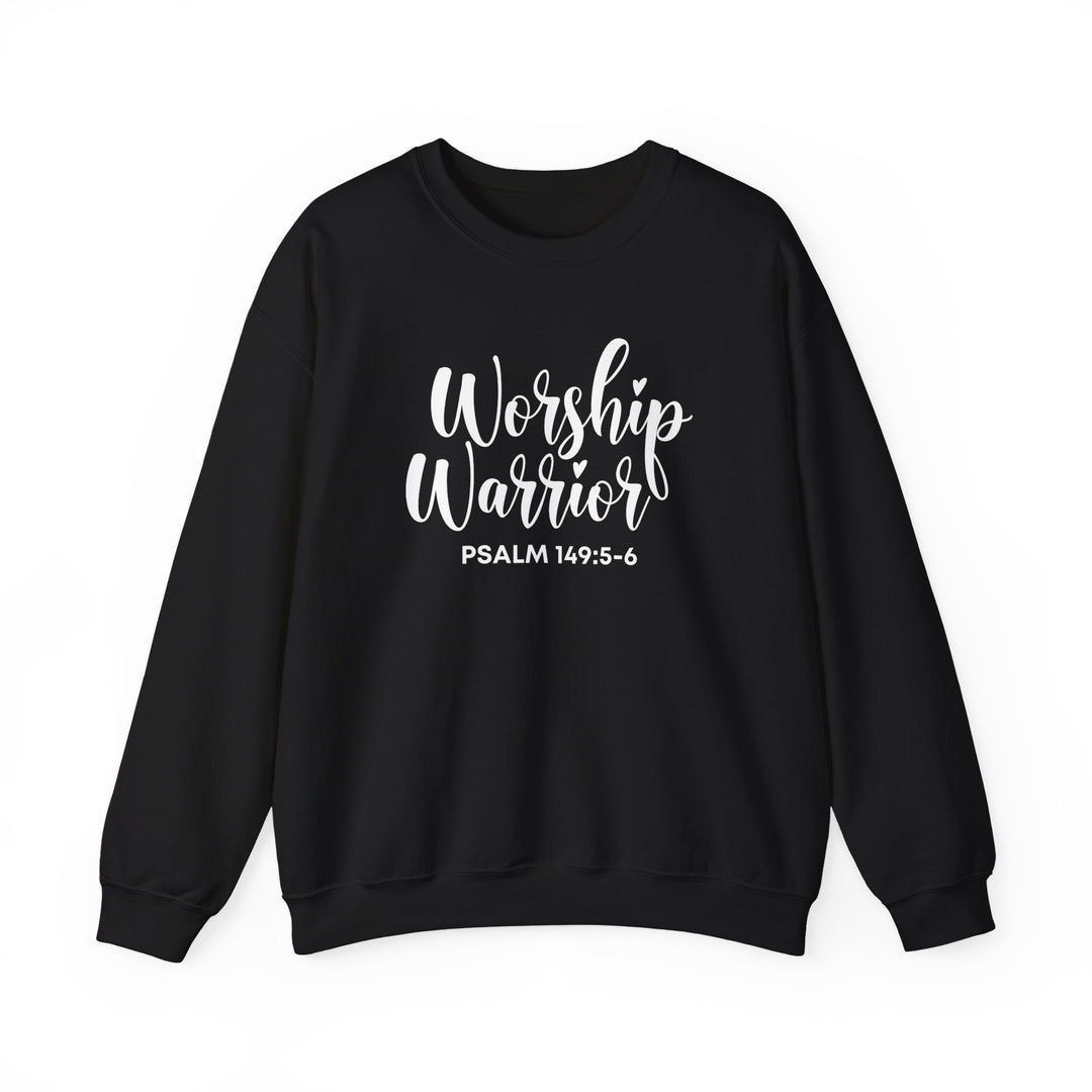 Worship Warrior Crewneck Sweatshirt | Psalm 149:5-6 | Unisex Heavy Blend
