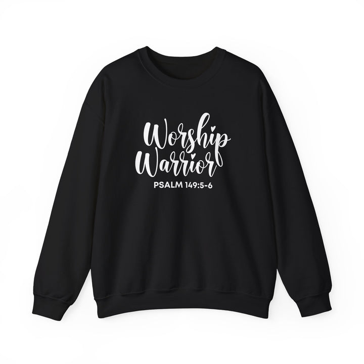 Worship Warrior Crewneck Sweatshirt | Psalm 149:5-6 | Unisex Heavy Blend