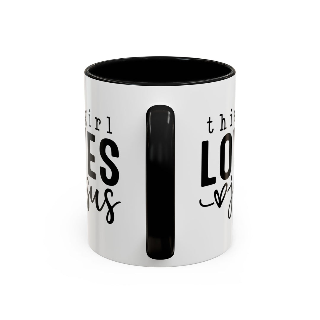 Christian Love Accent Coffee Mug - Perfect for Faith-Filled Mornings