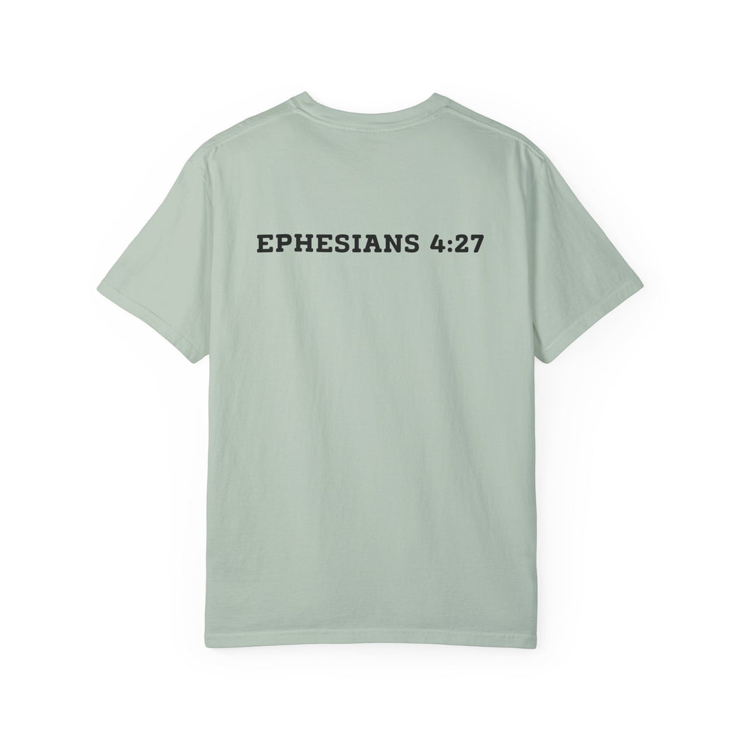 Not Today Satan – Comfort Colors® 1717 Unisex Tee with Ephesians 4:27
