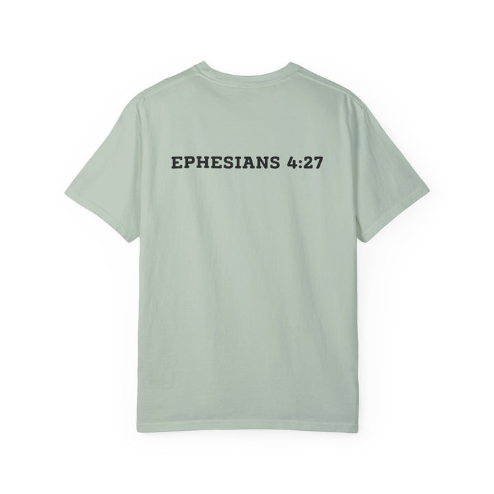 Not Today Satan – Comfort Colors® 1717 Unisex Tee with Ephesians 4:27