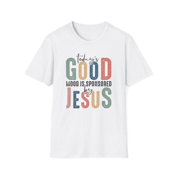 "Today's Good Mood is Sponsored by Jesus" T-Shirt – Spread Positivity and Faith
