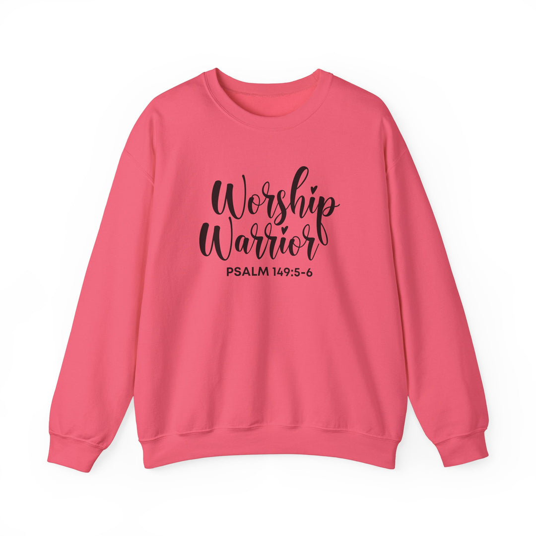 Worship Warrior Crewneck Sweatshirt | Psalm 149:5-6 | Unisex Heavy Blend