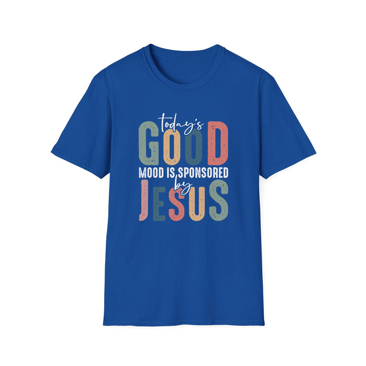 "Today's Good Mood is Sponsored by Jesus" T-Shirt – Spread Positivity and Faith