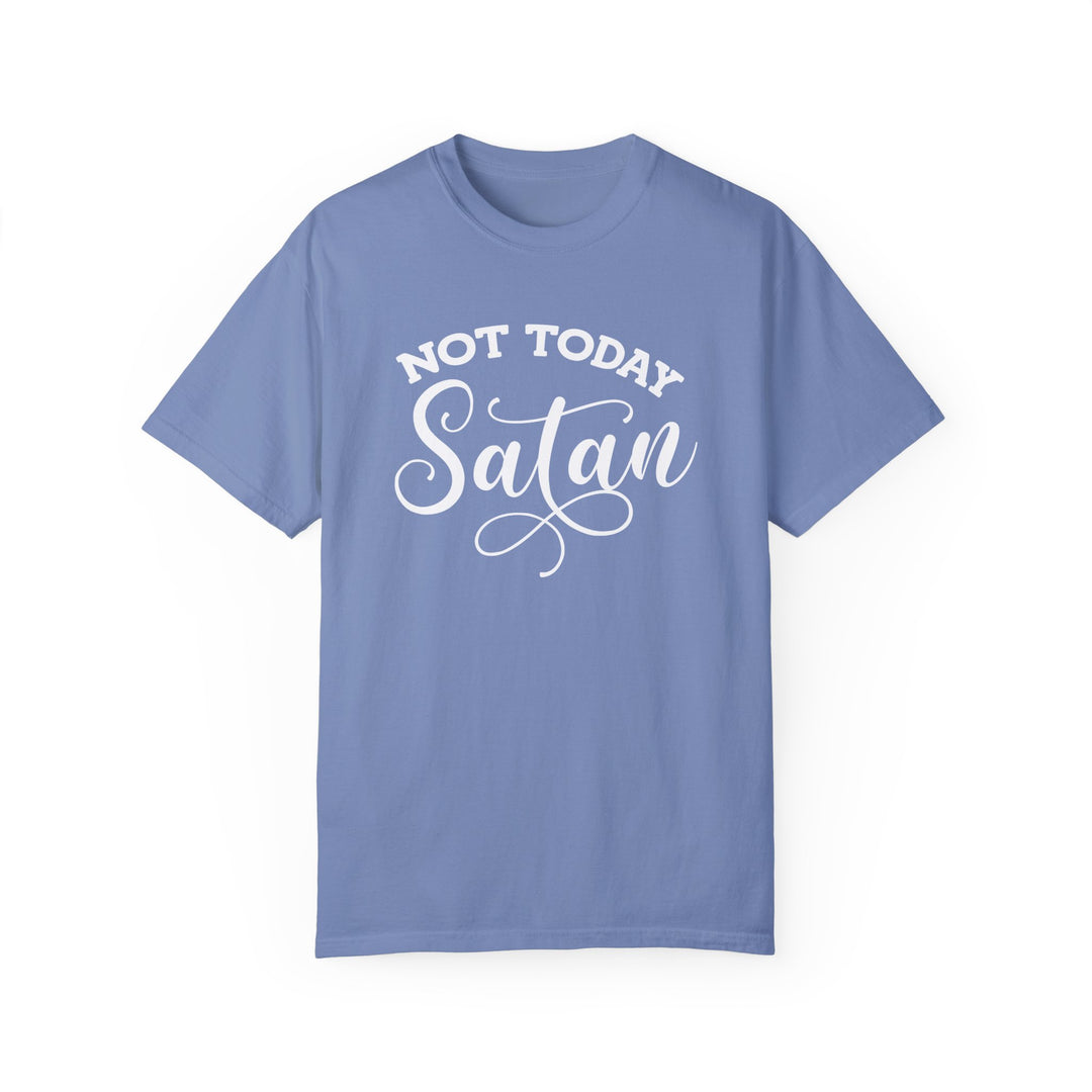 Not Today Satan – Comfort Colors® 1717 Unisex Tee with Ephesians 4:27
