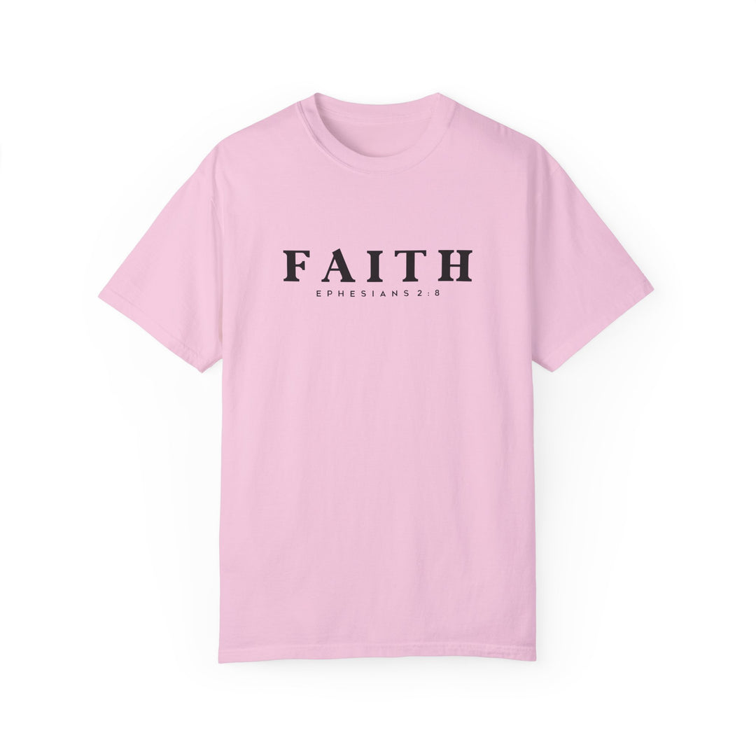 Garment-Dyed Faith T-Shirt | Ephesians 2:8 Inspirational Tee