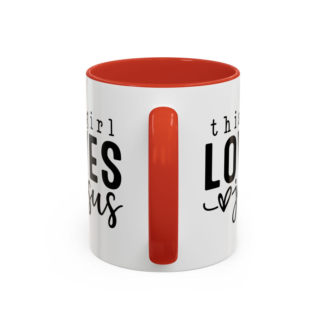 Christian Love Accent Coffee Mug - Perfect for Faith-Filled Mornings