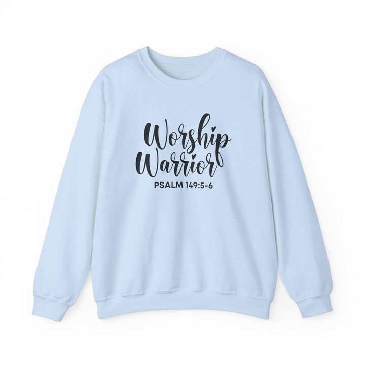 Worship Warrior Crewneck Sweatshirt | Psalm 149:5-6 | Unisex Heavy Blend