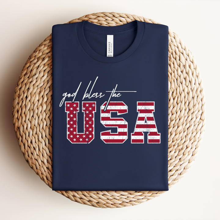 God Bless the USA Patriotic T-Shirt