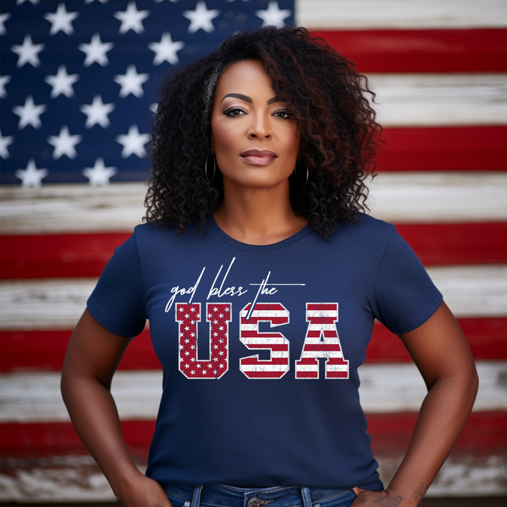 God Bless the USA Patriotic T-Shirt