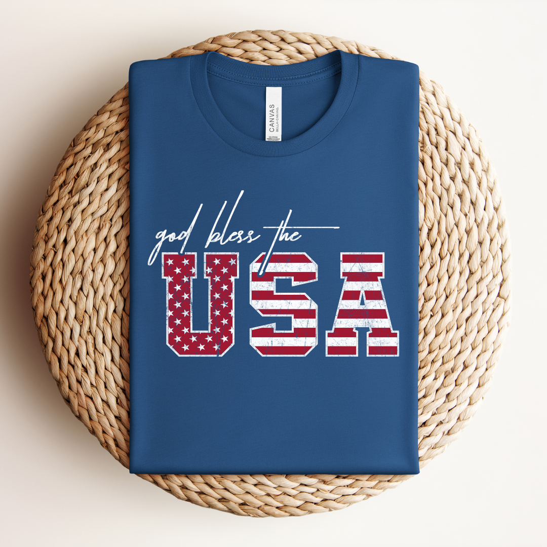 God Bless the USA Patriotic T-Shirt
