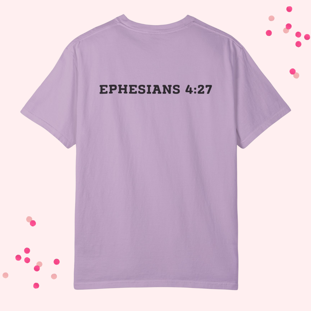 Not Today Satan – Comfort Colors® 1717 Unisex Tee with Ephesians 4:27