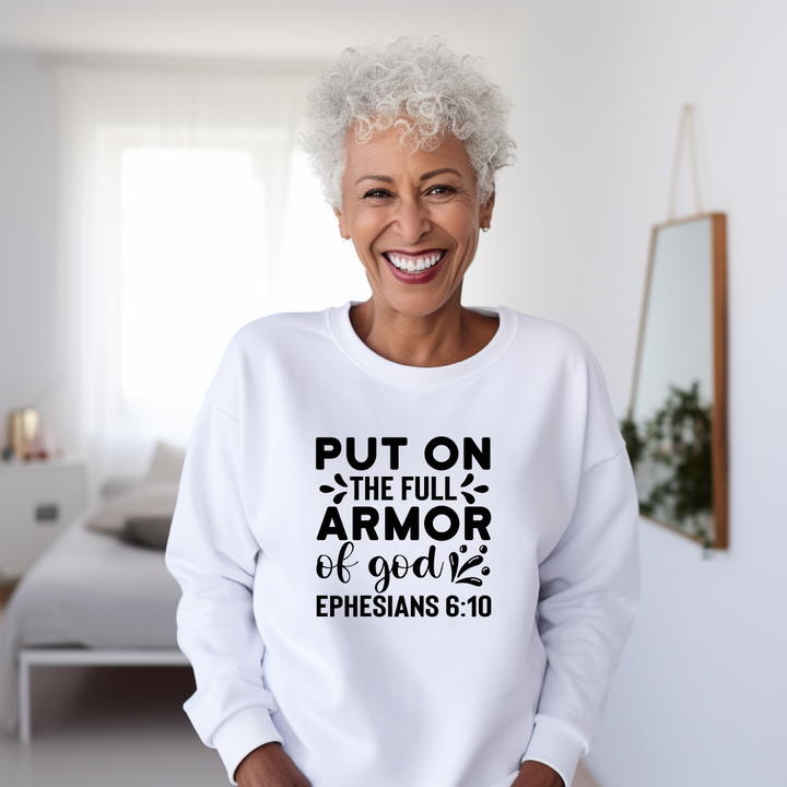 Put on the Full Armor of God- Unisex Christian Crewneck Sweatshirt