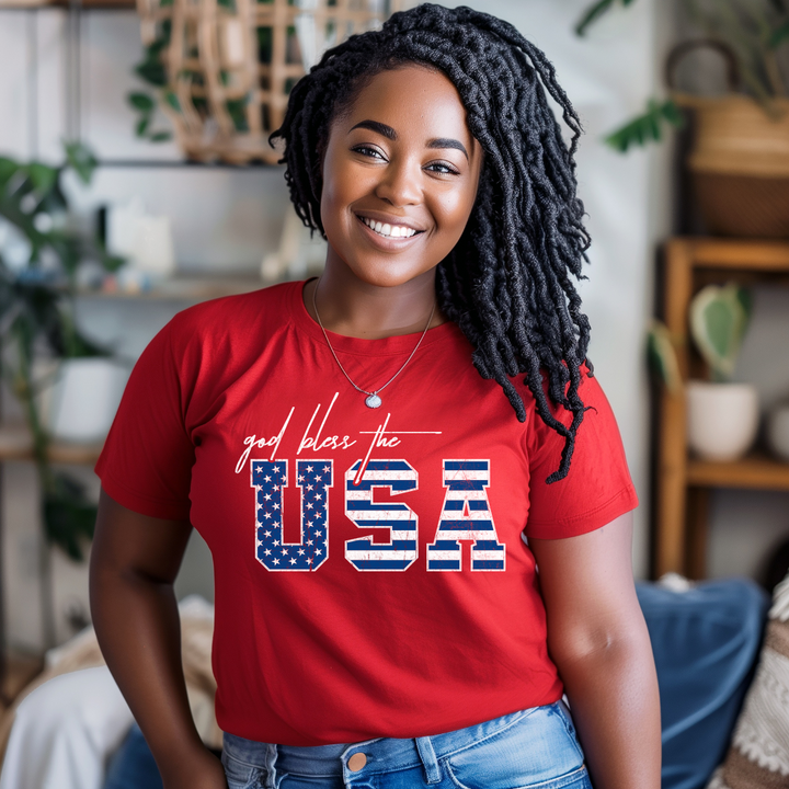 God Bless the USA Patriotic T-Shirt